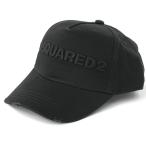 DSQUARED2 ディースクエアード メンズ ベースボールキャップ 帽子 D2ロゴ BLACK BCM0028 05C00001 M084 NERO-NERO