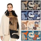 INOUI EDITIONS イヌイエディションズ 100%ウールストール TOUTOU 100% washable wool スカーフ 100cm×190cm わんちゃん 犬たち ET221TO