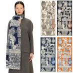 ショッピングウール INOUI EDITIONS イヌイエディションズ 100%ウールストール ARCHIVES 100% washable wool スカーフ 80cm×190cm アーカイブス ルーブル美術館コラボ ET22ARC