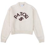 ショッピングモノグラム PATOU パトゥ パトゥロゴ＆JPモノグラム インターシャ セーター ウール＆カシミア 長袖 ホワイト KN2788064 001W WHITE PATOU JP INTARSIA JUMPER