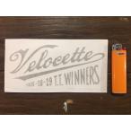 【ネコポス便発送可能】ベロセットステッカー Velocette TT Winners 1926-28-29 Cut Vinyl Gold Sticker #145  カフェレーサー 英国輸入