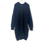 ショッピングロングカーディガン ドゥロワー Drawer ロングカーディガン エルボーファーパッチ もこもこ ネイビー 紺 送料無料 h0321k00175 中古 古着 ブランド古着DB