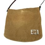 ショッピングフェンディ フェンディ FENDI ショルダーバッグ コーデュロイ キャメル ブラウン系 送料無料 i0419dq004128 中古 古着 ブランド古着DB