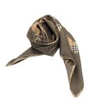ショッピングBURBERRY バーバリー BURBERRY スカーフ チェック 千鳥格子 シルク ベージュ ブラック 送料無料 i0429wq00540 中古 古着 ブランド古着DB
