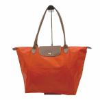 ショッピングロンシャン Longchamp ロンシャン トートバッグ オレンジ ナイロン×レザー バッグ 送料無料 i1029pq03310 中古 古着 ブランド古着DB