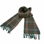 ショッピングBURBERRY BURBERRY バーバリー マフラー チェック柄 グリーン系 カシミヤ100％ 送料無料 i1124tq02020 中古 古着 ブランド古着DB