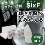 塗装クロス付き50g×4本（20ｍ2用）シックス・エフSix-F 耐久性3年以上 艶復活 キッチン 洗面 浴室 浴槽 トイレ コーティング ガラスコーティング