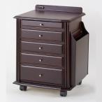 サン・ハーベスト ソファサイドワゴン/KP-955DBR ダークブラウン/W42.5×D35×H55.5cm