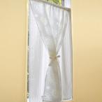 ユニベール スタイル小窓カーテン　クレオ　/1枚入 ホワイト/幅90cm×丈110cm