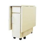 (株)関家具 両バタカウンター　収納付き　ホワイト/294635