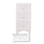 リルデココ ドレスチェンジチェストDPC3段　DPC-03-RD/DPC-03-RD ラベンダーダマスク/3段