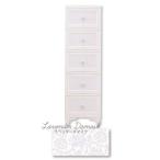 リルデココ ドレスチェンジチェストDPC5段　DPC-05-RD/DPC-05-RD ラベンダーダマスク/5段