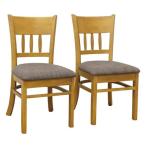 kuroshio メイ2脚組チェア/4237 ブラウン/W410×D495×H800mm　