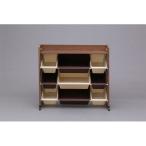 アイリスオーヤマ 天板付キッズトイハウスラック/TKTHR-39 ブラウン ブラウン