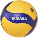 ミカサ(MIKASA) バレーボール 4号 日本バレーボール協会検定球 中学生・婦人用 イエロー/ブルー V400W 推奨内圧0.3(kgf/)