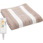 広電 (KODEN) 電気毛布 掛け 敷き 188×130cm ブラウン CWK553B-BG 洗える 抗菌防臭 タイマー機能 スライド温度調節 ダニ退治