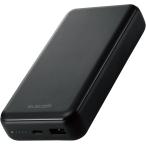 ショッピングモバイルバッテリー 20000mah エレコム　20000mAh C+A 20W モバイルバッテリー　DE-C34-20000BK