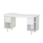 クロシオ(Kuroshio) ネイルデスク 幅1400mm ネイルデスク 机 デスク 対面式 デスク ネイル専用 デスク 傷に強い ネイル作業 スタイリッシュ 対面式 デスク