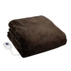 ゼピール ZEPEAL 電気掛敷毛布 ブラウン DM-Y13FKSN-BR 電気毛布 掛け 敷き 188×130 布団 ベット 電気マット 丸洗い可 省エネ