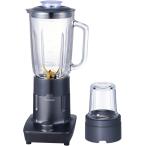 テスコム ジュースミキサー ミル付き ガラスボトル 1000ml ダイヤルスイッチ 誤作動防止 洗いやすい コード長1m グレー TMX55A-H