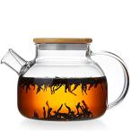 ポカロティー ガラス急須　ティーポット ガラスやかん 耐熱ガラス 割れにくい 透明 ガラス製ポット 丸型 紅茶