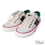 ショッピングリバティ 美品 GUCCI グッチ テニス1977 LIBERTY リバティ 花柄 ローカット #36 23cm ホワイト レディース スニーカー