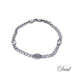 GUCCI Gucci Inter locking G цепь SV925 678660 серебряный мужской браслет 