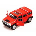 【送料無料】ミニカー 2008 Hummer H2 SUV, Red - Kinsmart 5337D - 1/40 scale Diecast Model Toy Car (Brand New, but NO BOX) 輸入品