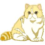 ピンズ エキゾチックショートヘア 動物 ピンバッジ ブローチ ねこ ネコ 猫 プレゼント アニマルフレンズ 爆買 母の日