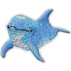 Yahoo! Yahoo!ショッピング(ヤフー ショッピング)ステッカーワッペン イルカ 動物 刺繍 いるか プレゼント アニマルフレンズ