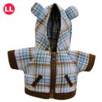  мягкая игрушка европейская одежда Parker Bear проверка голубой LL осень-зима Bear одежда надеты . изменение .. одежда подарок 