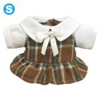  мягкая игрушка европейская одежда One-piece проверка Brown S осень-зима 24 новый продукт Bear одежда надеты . изменение .. одежда подарок 