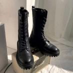 ショートブーツワークブーツレースアップサイドジップキャップトゥローヒールフ...