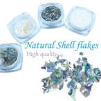 高品質 ナチュラルシェルフレーク 4種類 シェルパーツ 自然貝 ネイルパーツ ネイル用品  ネイルアート