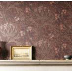 ショッピング壁紙 壁紙 張り替え ウィリアムモリス 輸入壁紙 クロス アーティチョーク 花柄 おしゃれ シック LIS-42014 ダークレッド 国内在庫 レトロ イギリス リリカラ