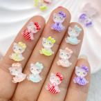  ногти размер. прозрачный чувство. есть полоса. One-piece . надеты . кошка детали 5 шт. комплект * пластиковый приклеивание декоративные элементы кошка ..