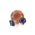 【レア】プレシオサ　ガラス-アベンチュリン ブルー　1粒　(1.5mm)
