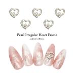 [ кошка pohs бесплатная доставка ] Nailparts жемчуг имеется не .. Heart рама детали 2 штук входит собственный ногти гель ногти ушная раковина 