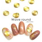[ кошка pohs бесплатная доставка ] Nailparts wave раунд детали Gold 5 штук входит собственный ногти гель ногти 