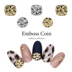 [ кошка pohs бесплатная доставка ] Nailparts en Boss монета детали [ Gold / серебряный ]2 Shape 5 штук собственный ногти гель ногти 
