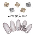 [ кошка pohs бесплатная доставка ] Nailparts циркон производства циркон clover детали [ Gold / серебряный ]1 штук входит собственный ногти гель ногти 
