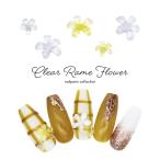 [ кошка pohs бесплатная доставка ] Nailparts прозрачный ламе цветок детали [ белый / желтый ] все 4 вид Large 5 штук входит маленький 10 штук входит собственный ногти гель ногти 
