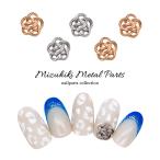 [ кошка pohs бесплатная доставка ] Nailparts мидзухики способ metal детали [ Gold золотой / серебряный серебряный ] все 2 цвет 4 штук входит собственный ногти гель ногти 