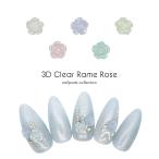 [ кошка pohs бесплатная доставка ] Nailparts 3D прозрачный ламе rose детали все 5 вид 10 штук входит собственный ногти гель ногти 