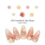 [ кошка pohs бесплатная доставка ] Nailparts 3Dfemi человек цвет rose детали все 4 вид [10 штук входит ] гель ногти 