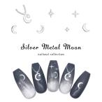 [ кошка pohs бесплатная доставка ] наклейки на ногти silver metallic ru moon наклейка [STZ-X031] собственный ногти гель ногти 