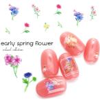 [ кошка pohs бесплатная доставка ] наклейки на ногти early springs цветок наклейка [E629] собственный ногти гель ногти 