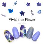 [ кошка pohs бесплатная доставка ] наклейки на ногти vivid blue цветок наклейка ногти украшение [W569] собственный ногти гель ногти 