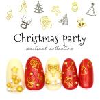 [ кошка pohs бесплатная доставка ] Рождество party наклейки на ногти [DTL-88/DTL-89] [ Gold / серебряный ] собственный ногти гель ногти 