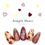 [ кошка pohs бесплатная доставка ] наклейки на ногти простой Heart наклейка [Aha042/Aha043] все 8 вид собственный ногти гель ногти 